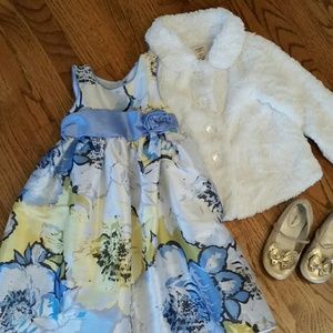 Cherokee | Girls Floral Party Dress 4T